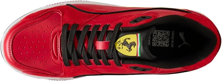 Мужские низкие повседневные кроссовки PUMA Scuderia Ferrari Rbd Break на шнуровке, красные — фото 4