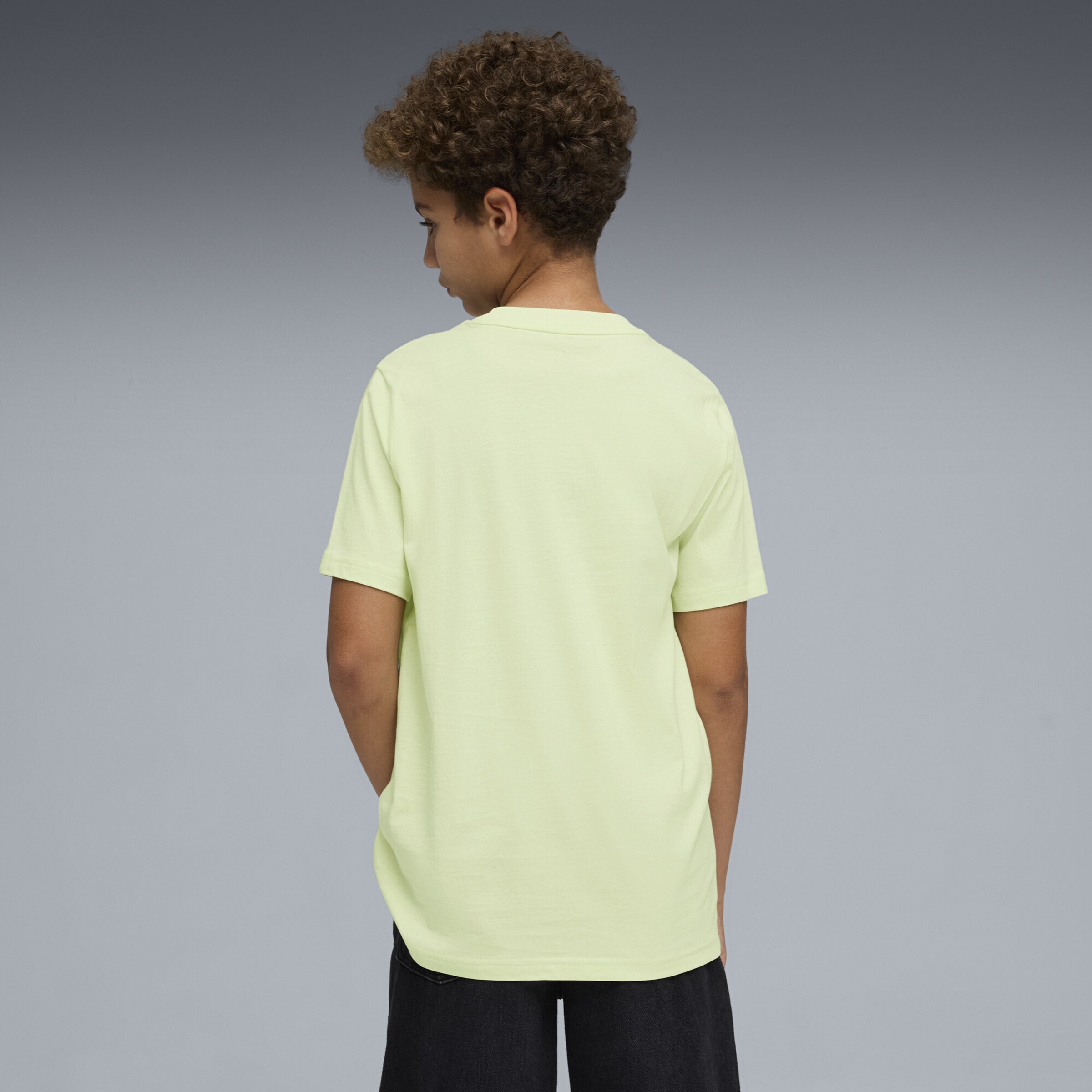 PUMA Футболка 'Essentials Colour No.1' в светло-зеленом цвете — фото 4