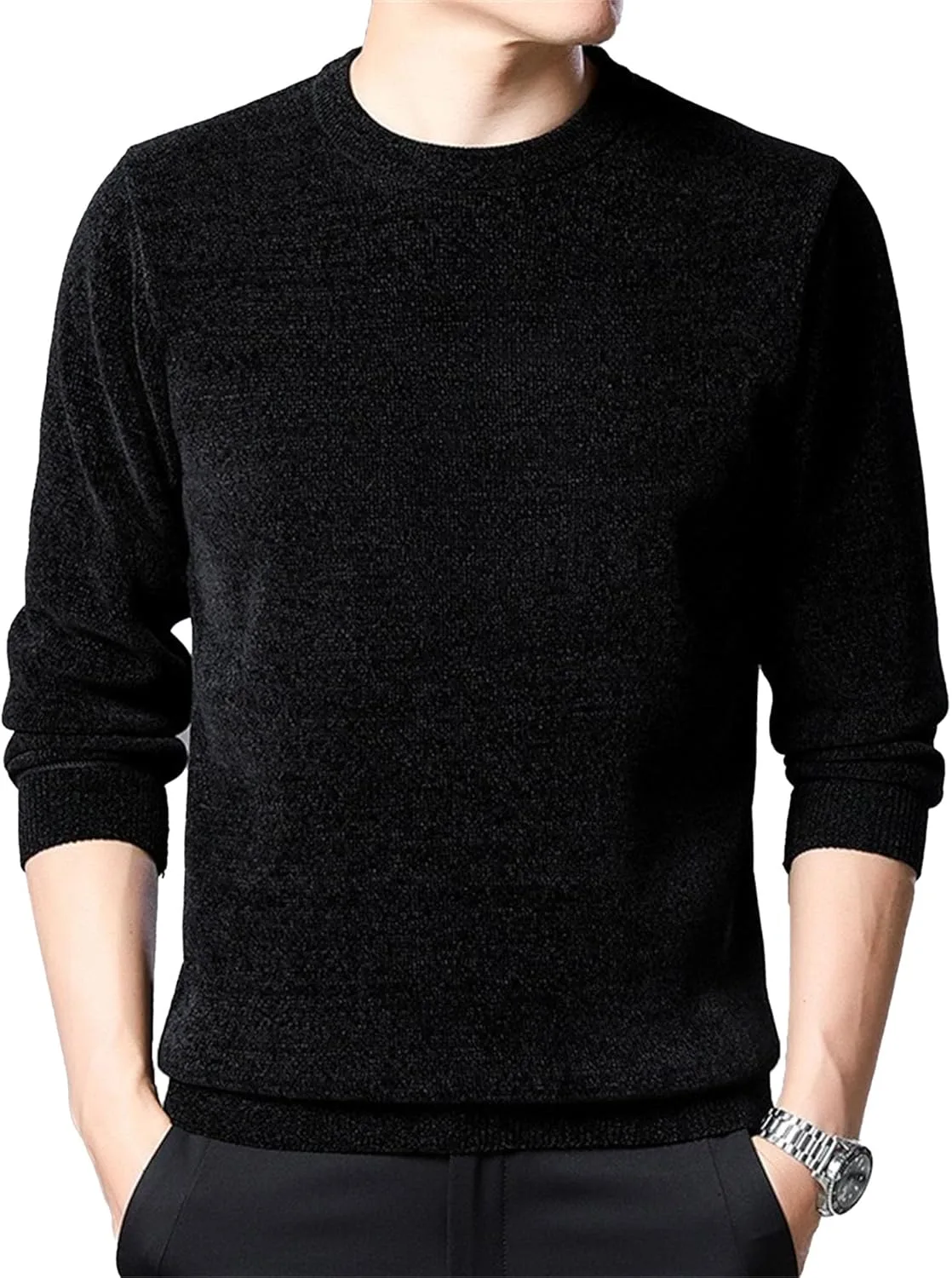 

Мужской свитер Chenille с круглым вырезом JEShifangjiusu