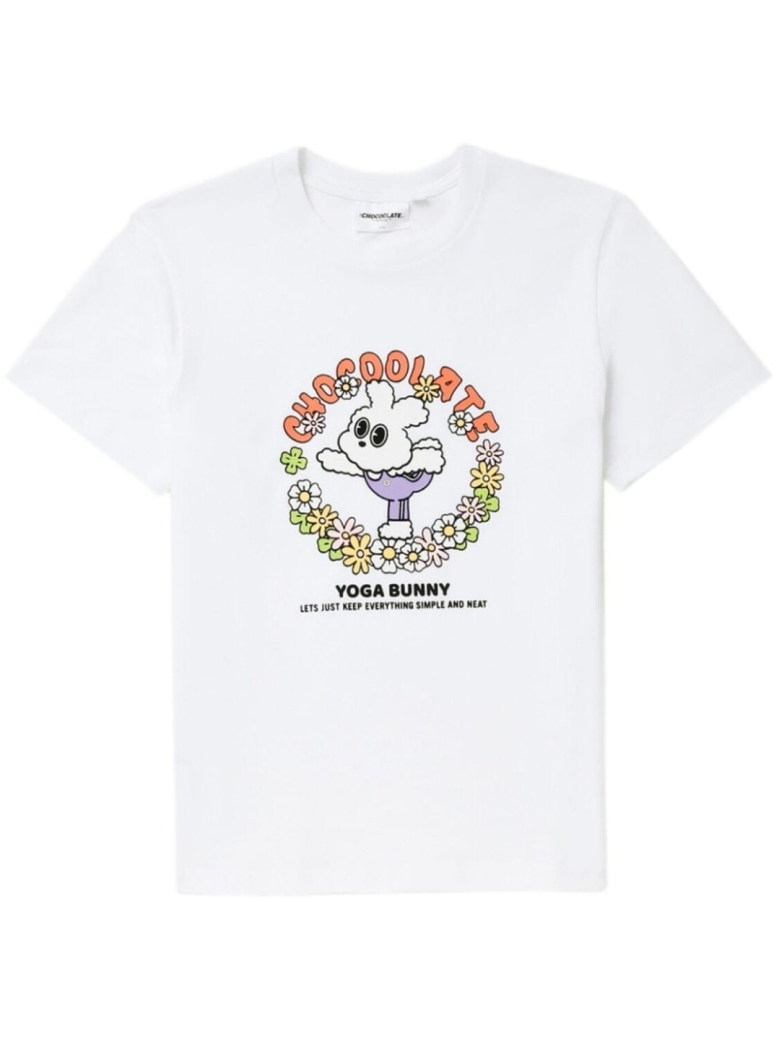 

Футболка с графичным принтом Yoga Bunny CHOCOOLATE, белый