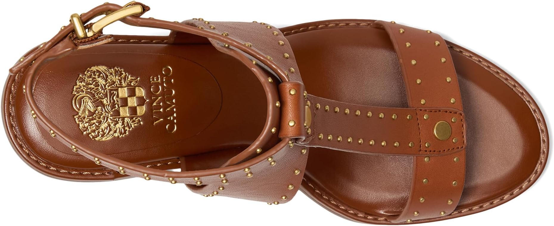 Туфли Vince Camuto Faunie Studded Cone Heel Sandals, Whiskey — фото 2