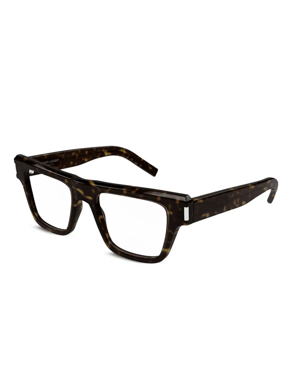 

Очки в квадратной оправе Saint Laurent Eyewear, коричневый