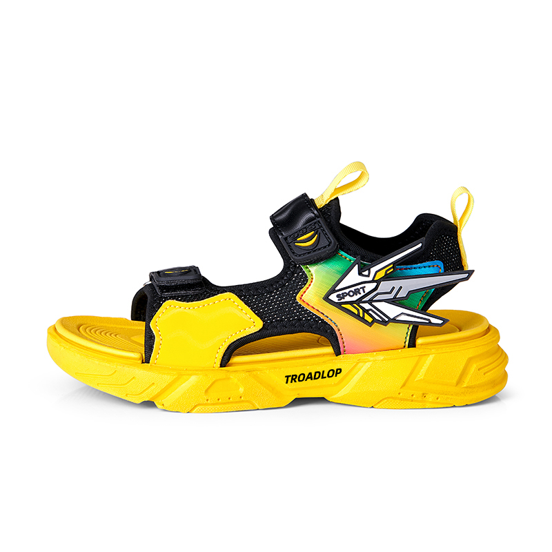 

Детские сандалии с низким верхом, нескользящие, износостойкие, дышащие TROADLOP, желтый