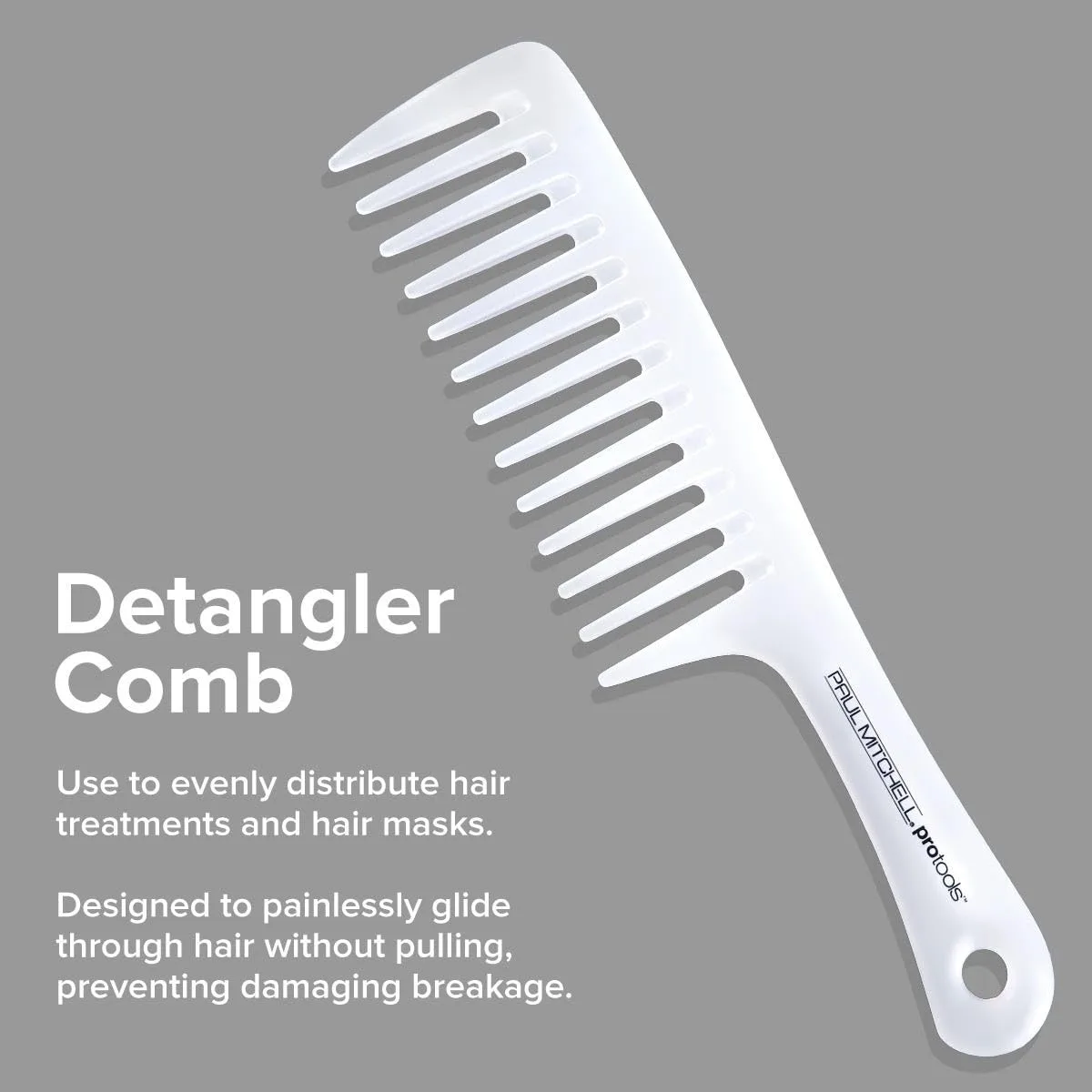 Расческа Paul Mitchell Detangler Comb с широкими зубьями распутывает влажные и сухие волосы. Гуава розовый - длина 24,4 см (1 шт.), Guava Pink- 9.62 in.Length (Pack of 1) — фото 2