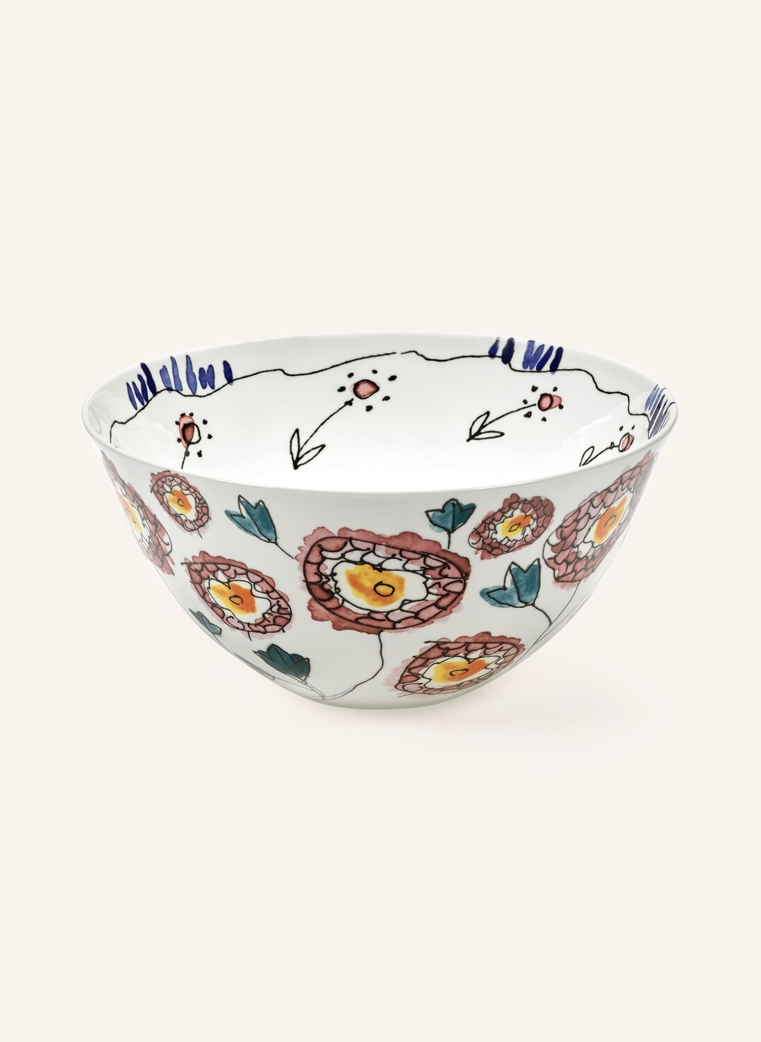 

Чаша Serax ANEMONE L, диаметр 25 см, цвет weiss/rot/blau