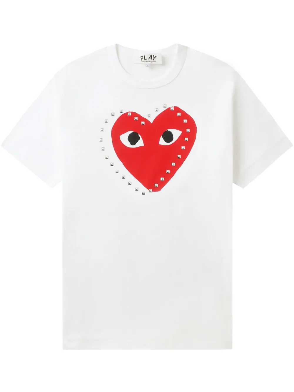

Футболка с принтом Comme Des Garçons Play, белый