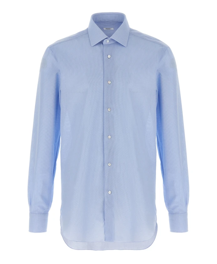 

Рубашка в виде сот Barba, синий