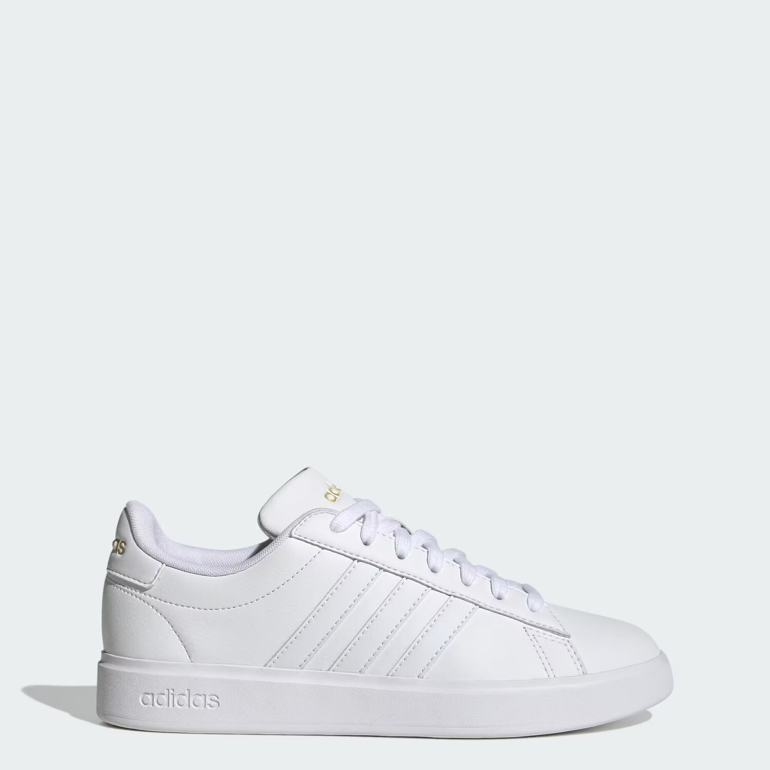 Кроссовки Гранд Корт 2.0 Adidas, цвет Cloud White/Cloud White/Gold Metallic