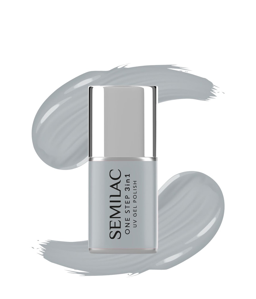

Гель-лак для ногтей Semilac One Step 3in1 UV Gel Polish, S120 Light Grey, 7 ml