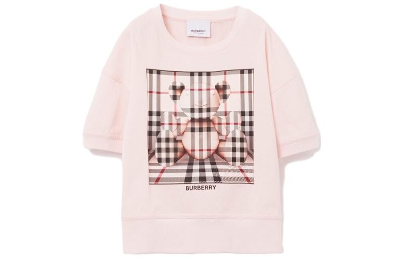 

Детская толстовка Burberry, розовый