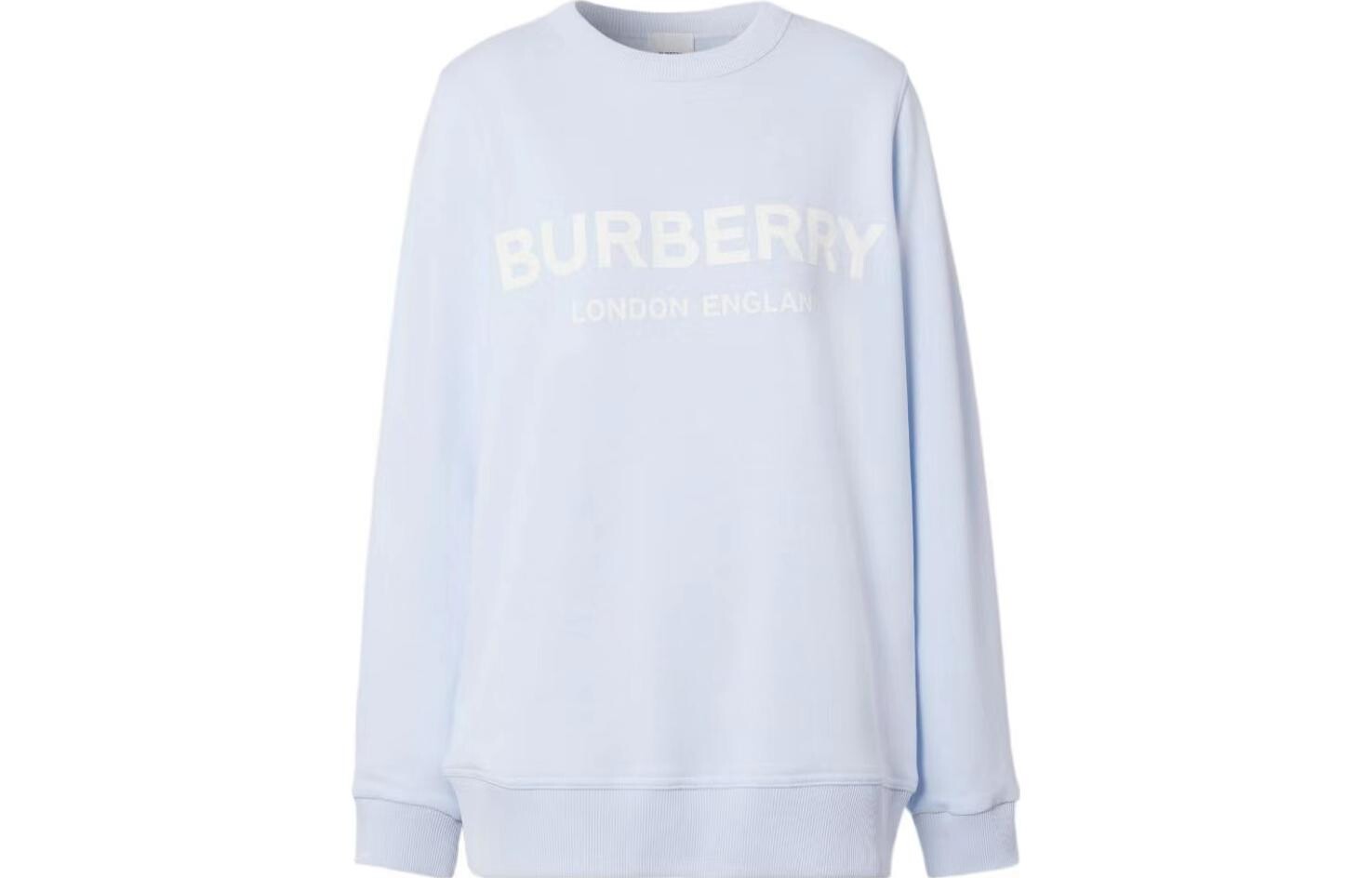 

Женская толстовка с логотипом Burberry, светло-голубой