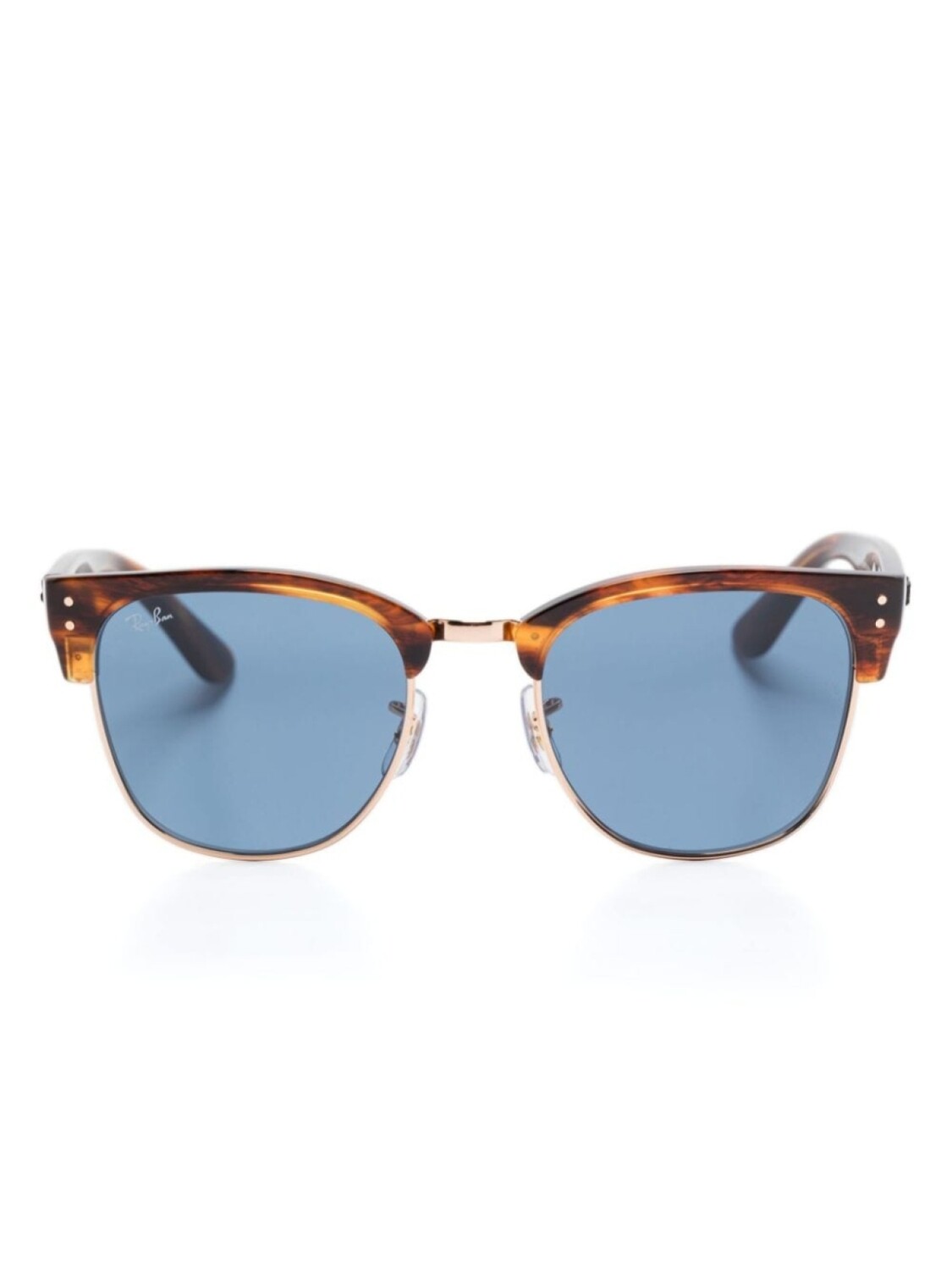 

Ray-Ban солнцезащитные очки Clubmaster Reverse, коричневый