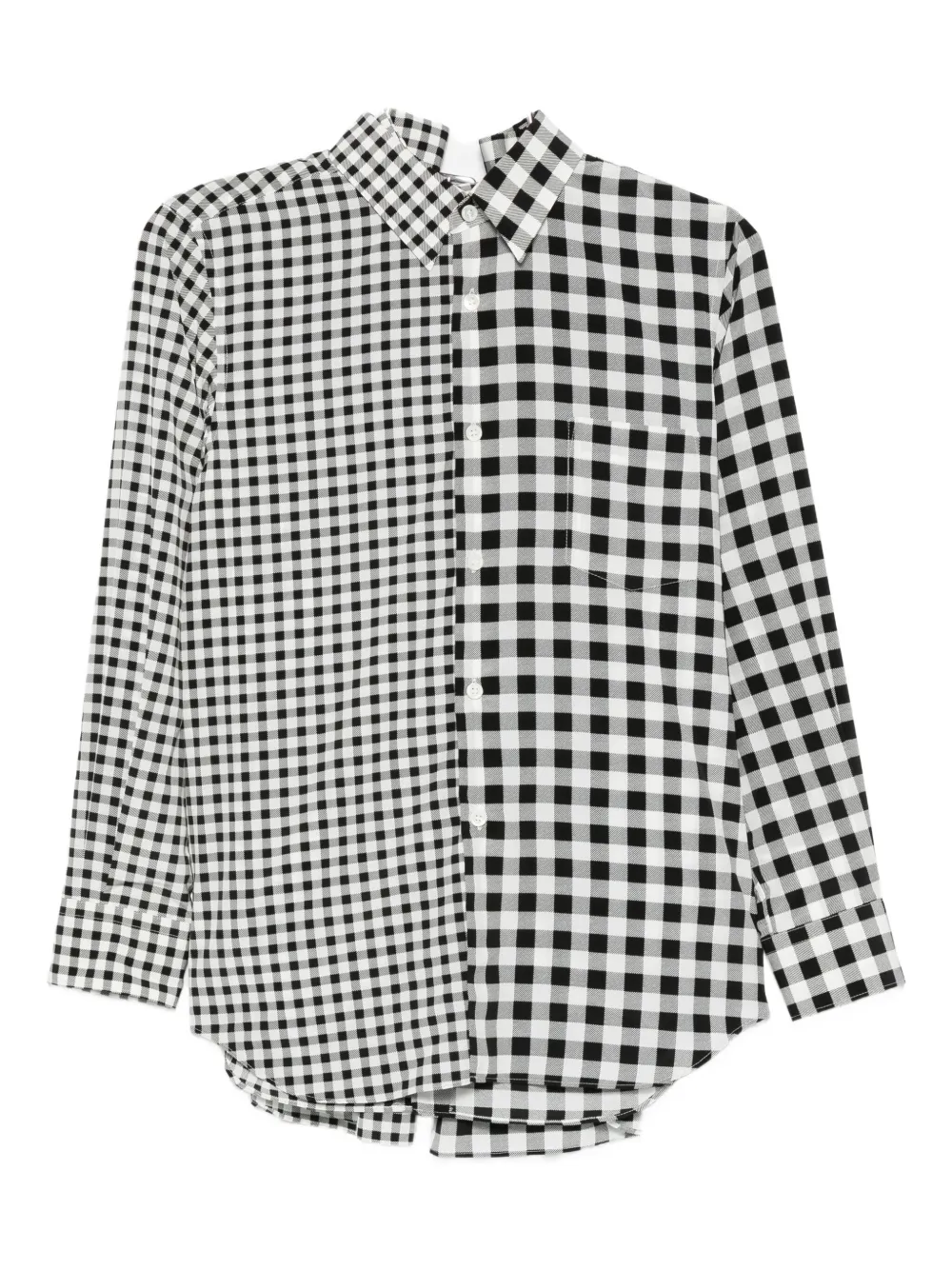 

Рубашка в клетку "гингем" COMME DES GARCONS, черный