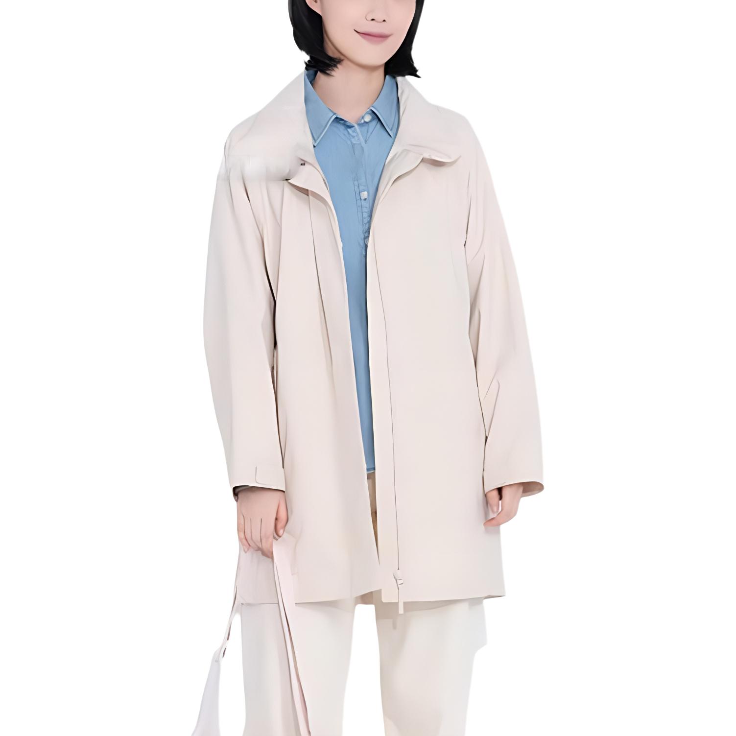 

UNIQLO Женское светло-бежевое пальто, Light Beige