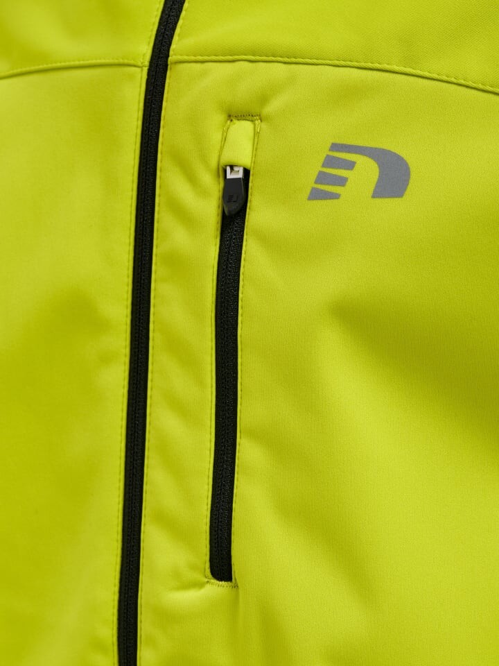 Спортивная куртка Newline Reflektierend Logo Kids Core Laufen Kinder, цвет evening primrose — фото 3