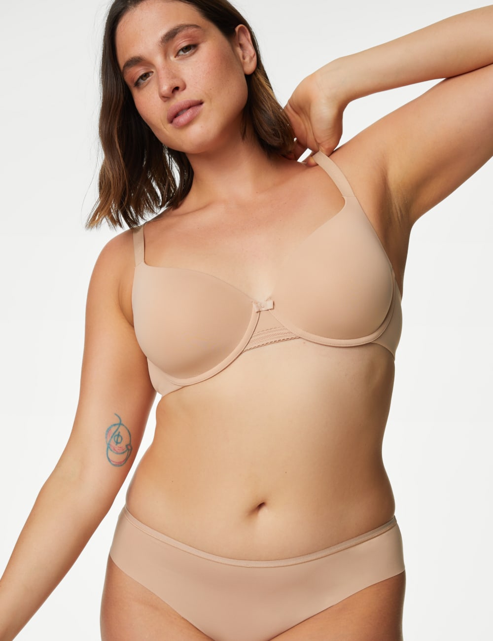 

Бюстгальтер-футболка Flexifit с полной чашкой и косточками AE Body by Marks & Spencer, розовый кварц