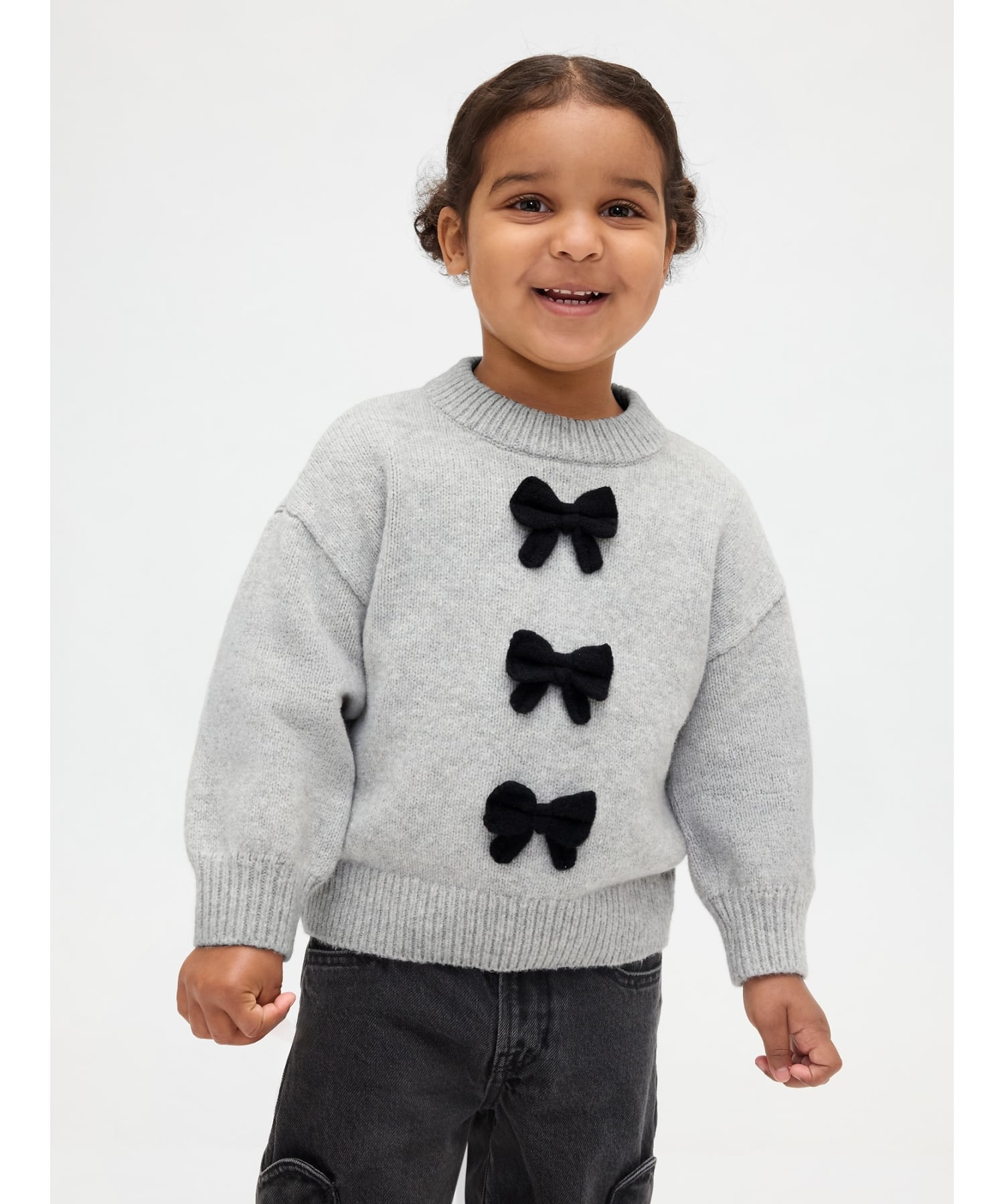 Свитер (K)CashSoft Cashmere Touch Ribbon (для малышей/младенцев) GAP, BC15_LT_GREY_HEATHER