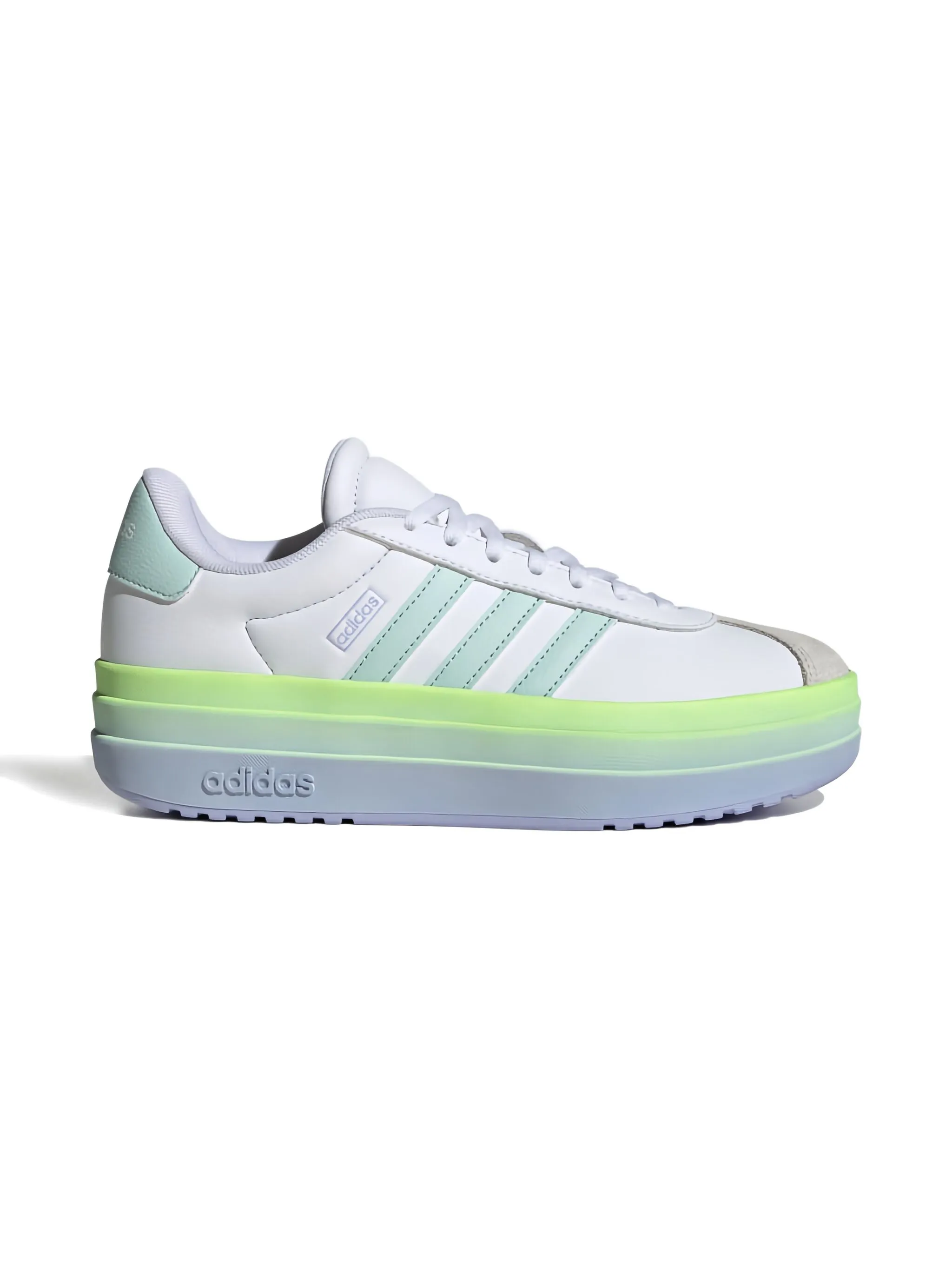 Кроссовки VL Court Bold White/Halo Mint/Violet Tone Adidas Kids, белый — фото 2