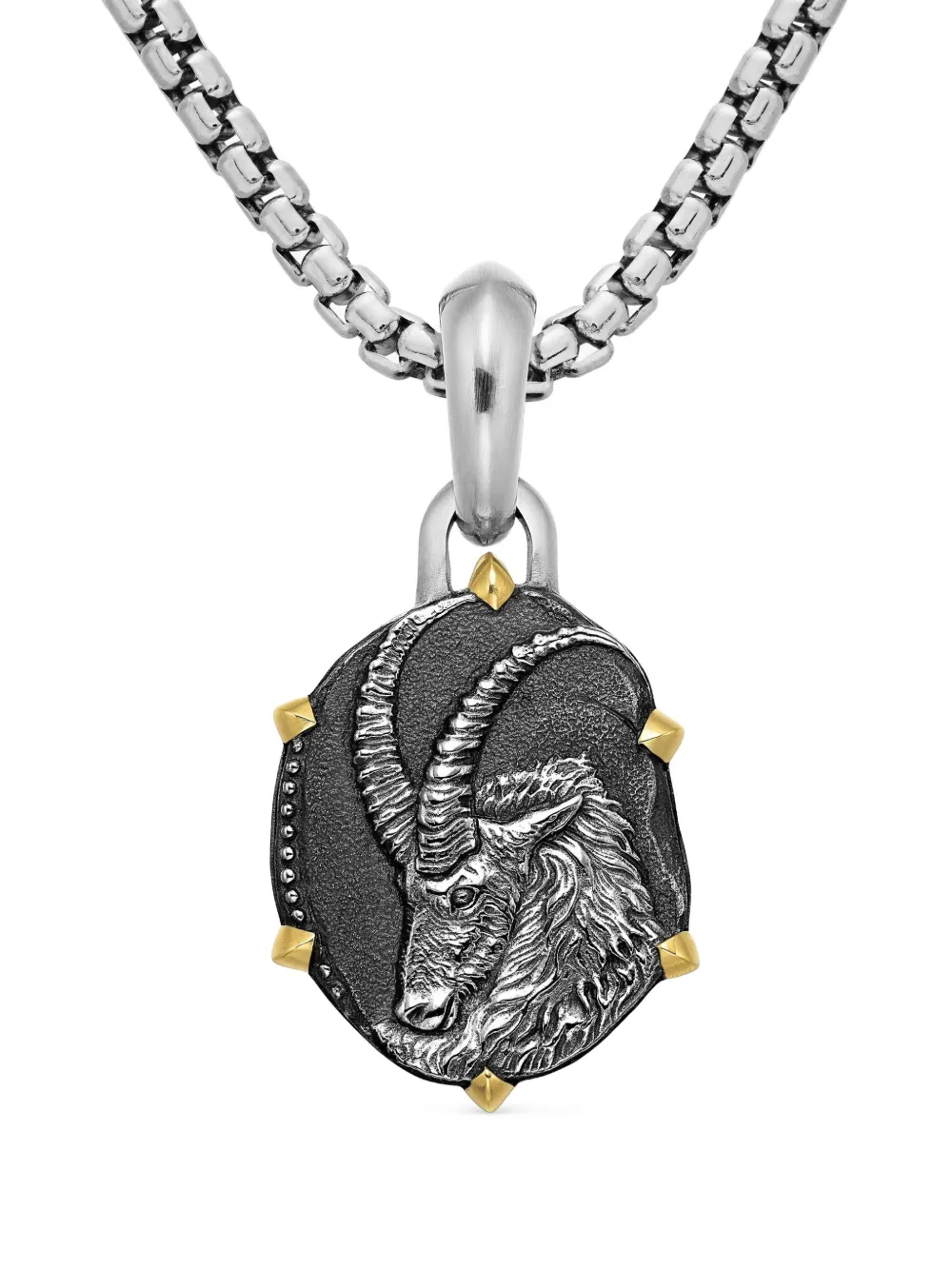 

Подвеска Capricorn из желтого золота и серебра (33 мм) David Yurman, серебряный