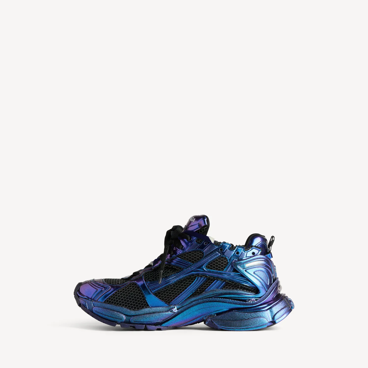 BALENCIAGA Мужские кроссовки Runner с радужным эффектом, синие — фото 2