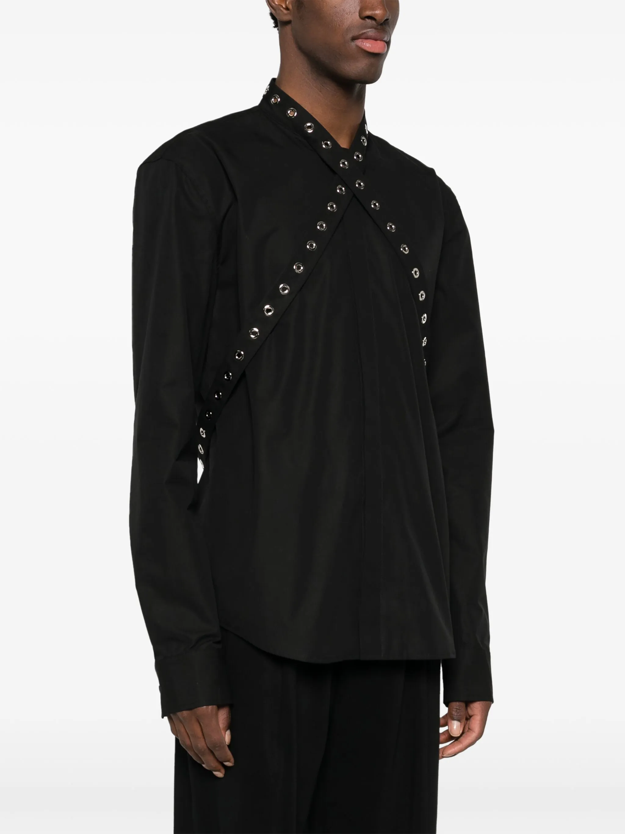 Рубашка с люверсами Off-White, черный — фото 3