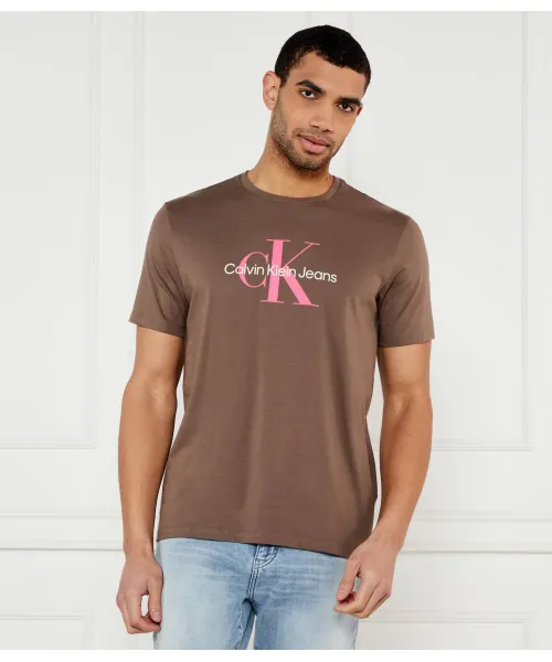 

Футболка Regular fit Calvin Klein Jeans, коричневый