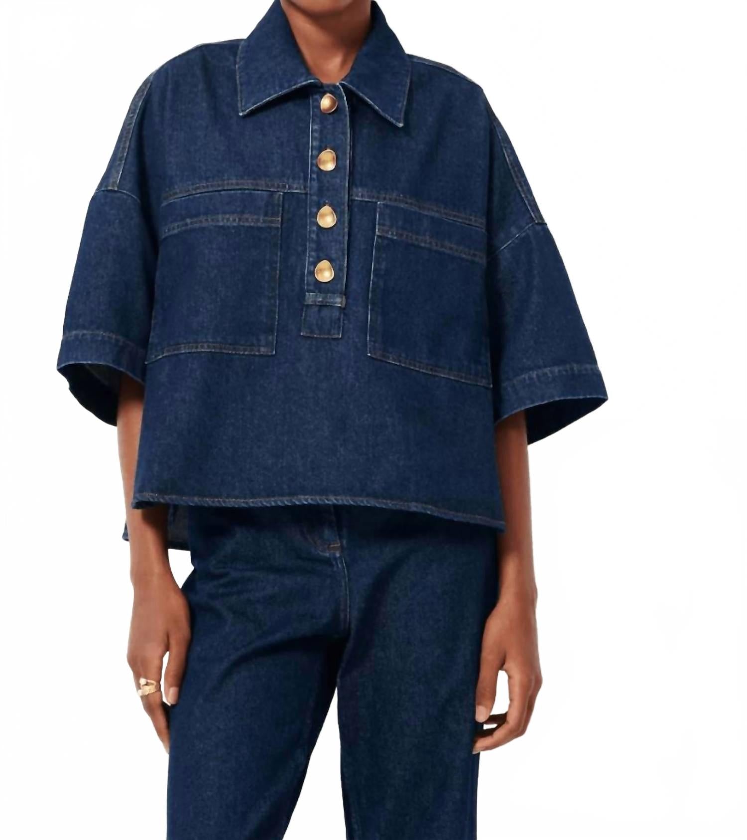 

Sessun Джинсовая рубашка Newport цвета индиго