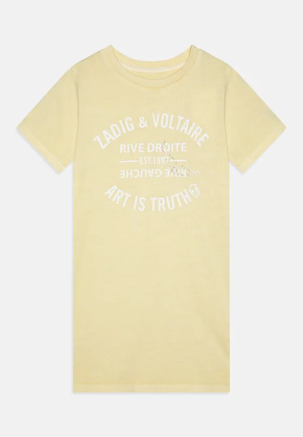 Короткое платье, трикотажное платье Zadig & Voltaire, Straw Yellow — фото 3