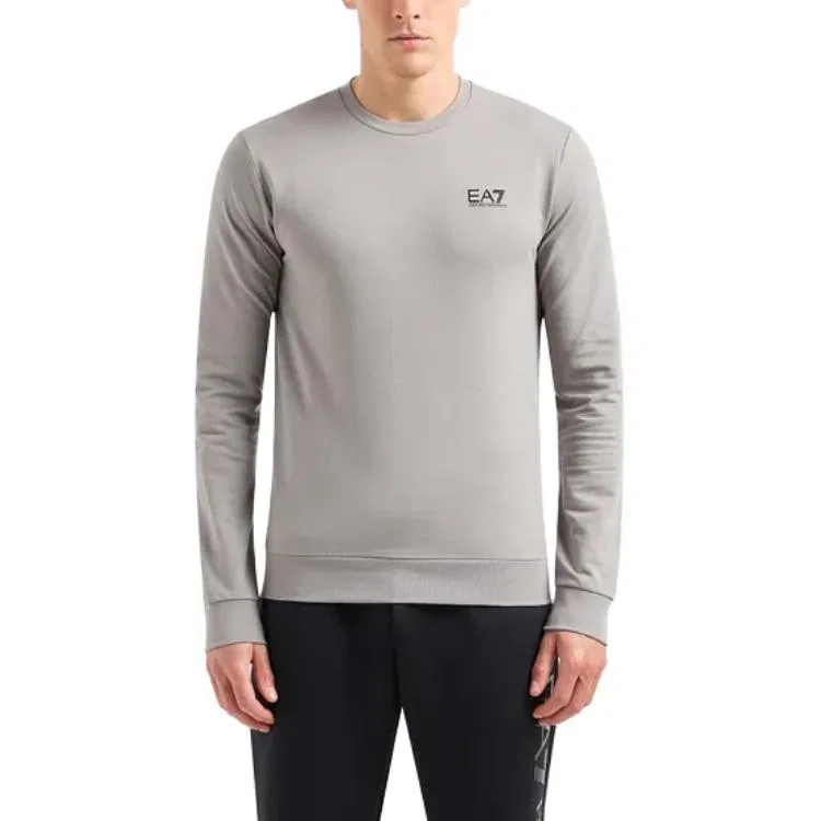 Свитшот серый EMPORIO ARMANI EA7 — фото 4