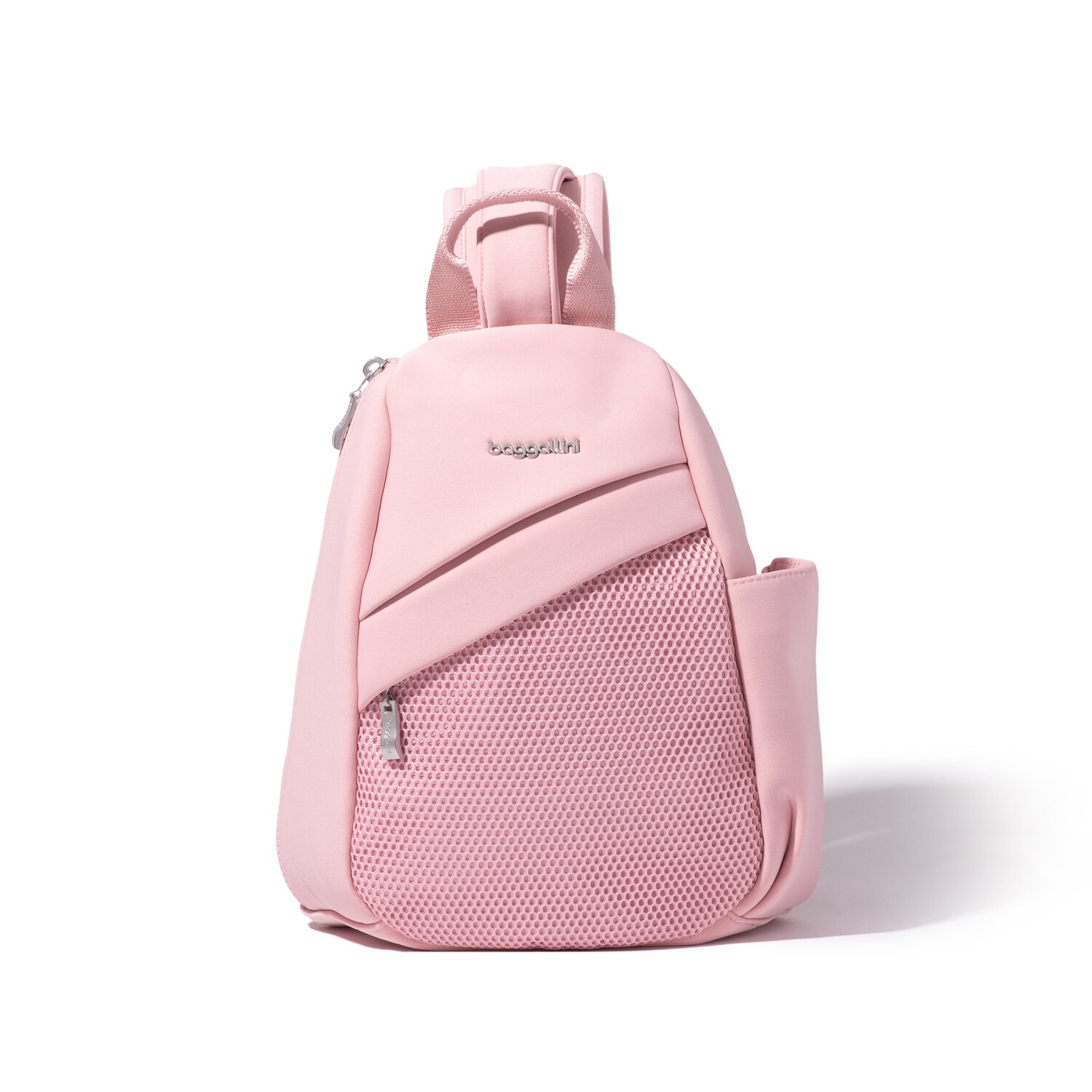

Рюкзак через плечо Baggallini среднего размера с ремешком на ремешке, цвет Blush Neoprene, Розовый, Рюкзак через плечо Baggallini среднего размера с ремешком на ремешке, цвет Blush Neoprene