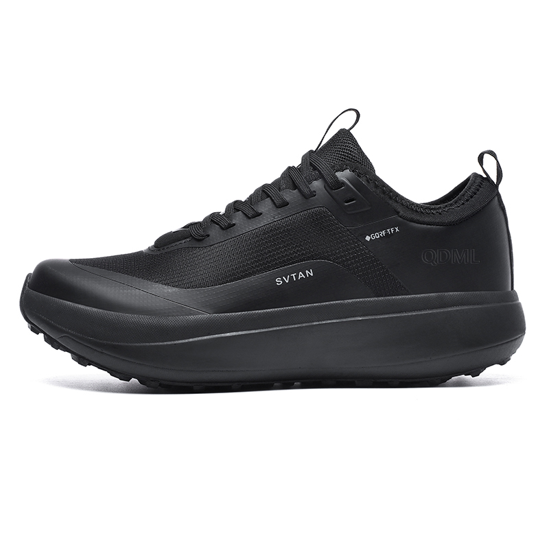 

Qiandongmeili Черные низкие ботинки Мартин до щиколотки, цвет Black Low-Top
