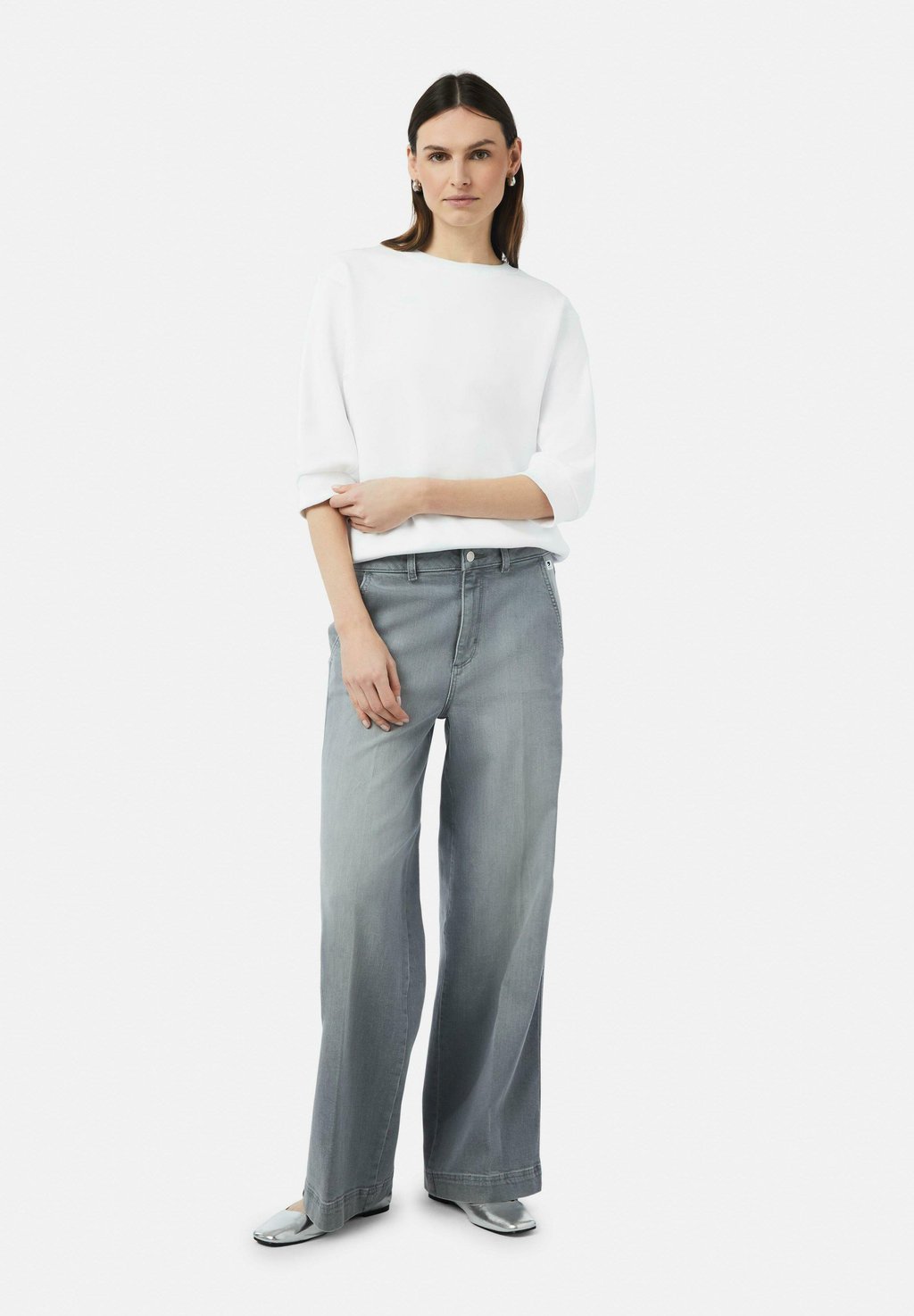 

Толстовка MIT 3/4-ÄRMELN comma casual identity, белый