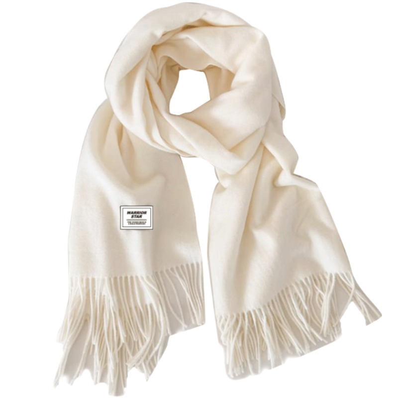 

Шарф из полиэстера вязаный для женщин WARRIOR, milk белый