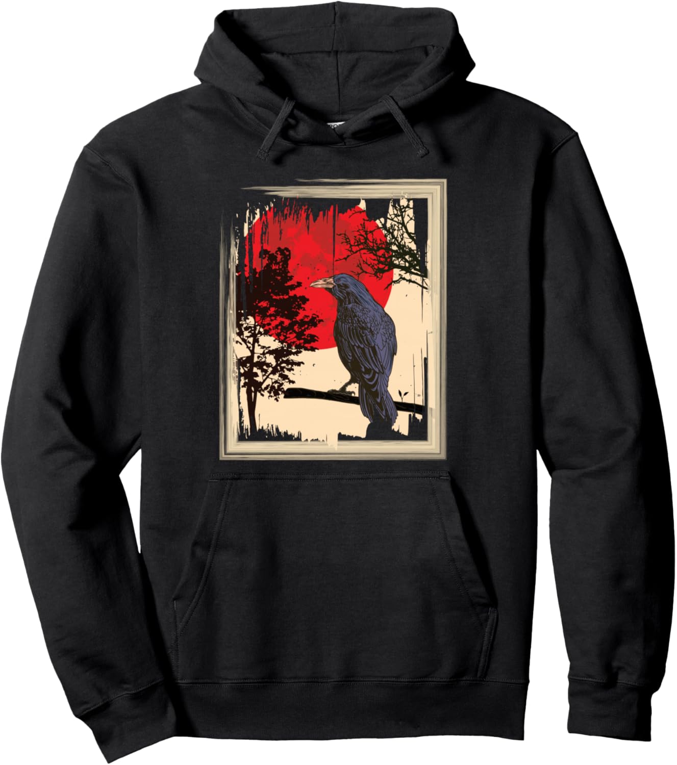 

Толстовка Gothic Red Moon Black Crow Hoodie, черная (black 19-3911tcx) Reven Crows Design, Черный, Толстовка Gothic Red Moon Black Crow Hoodie, черная (black 19-3911tcx) Reven Crows Design