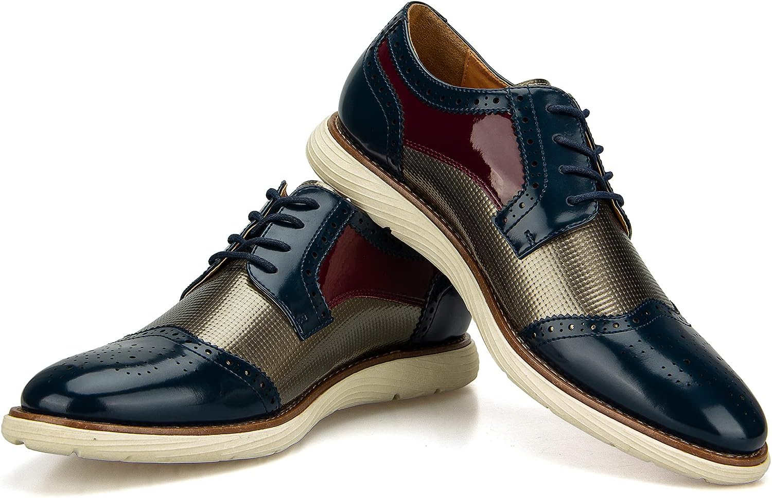 

Мужские оксфорды JITAI, классические туфли с шнуровкой и крыловидной перфорацией, легкие модные мужские туфли