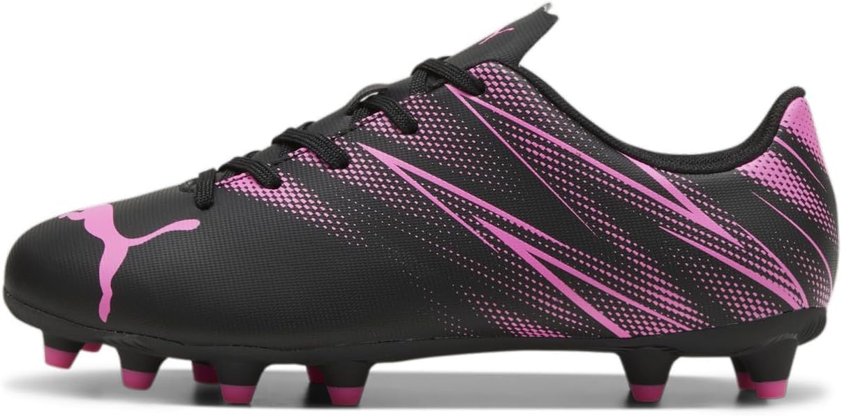 

Футбольные бутсы Puma Attacanto для детей и взрослых, для искусственного газона, черный/розовый