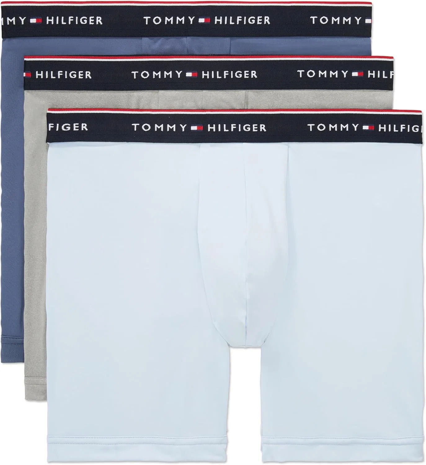 Боксеры Tommy Hilfiger, Breezy Blue, Grey Heather, Faded Indigo