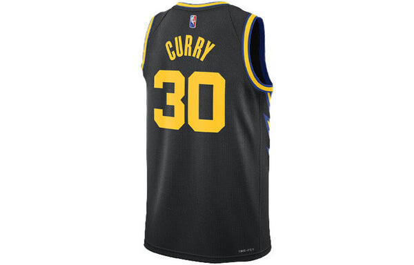 Майка Nike NBA City Edition 75 Anniversary Basketball Jersey 'Black Yellow', черный — фото 2