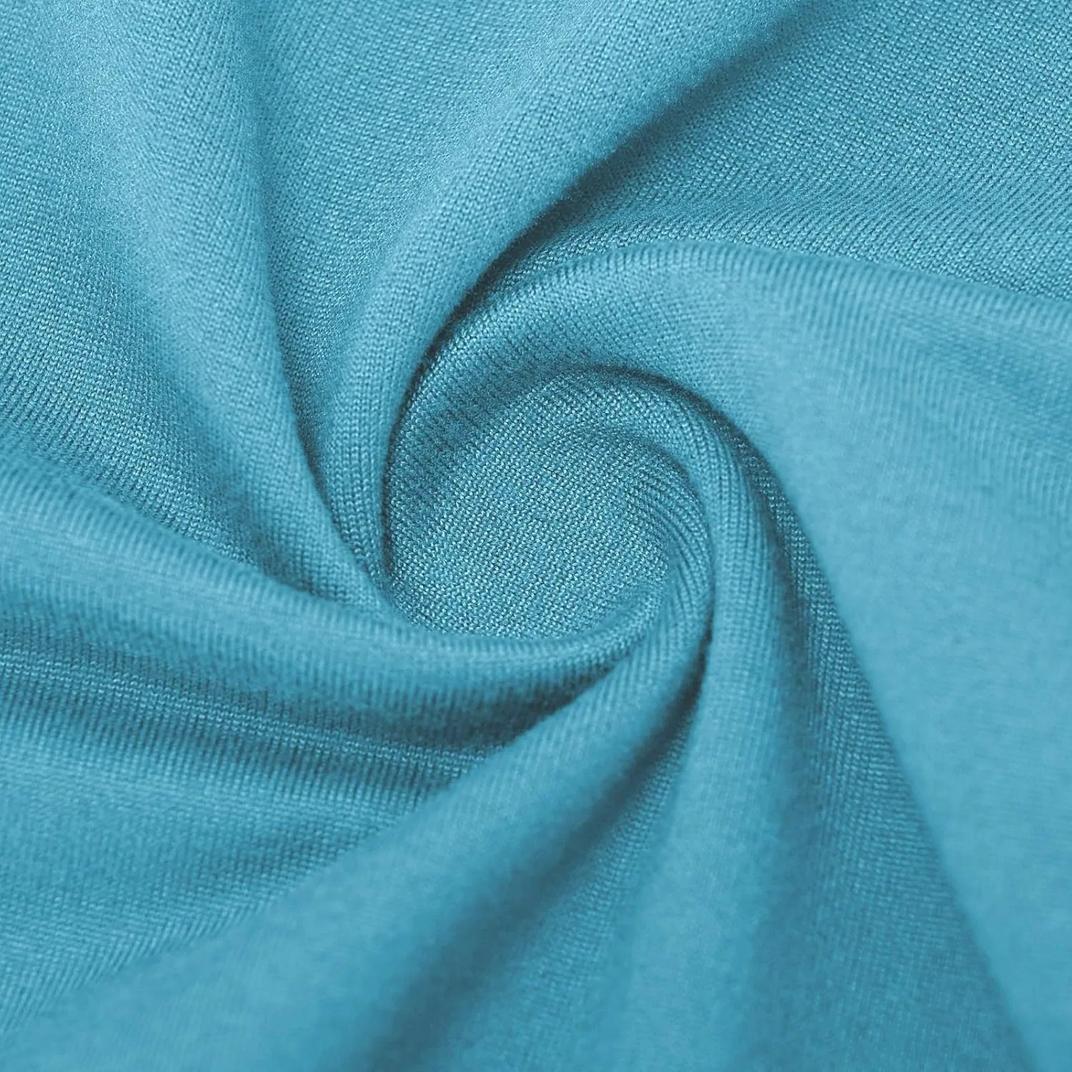 Леггинсы 3/4 для девочек, высокая талия, кружевная отделка, Sky Blue-3 — фото 4