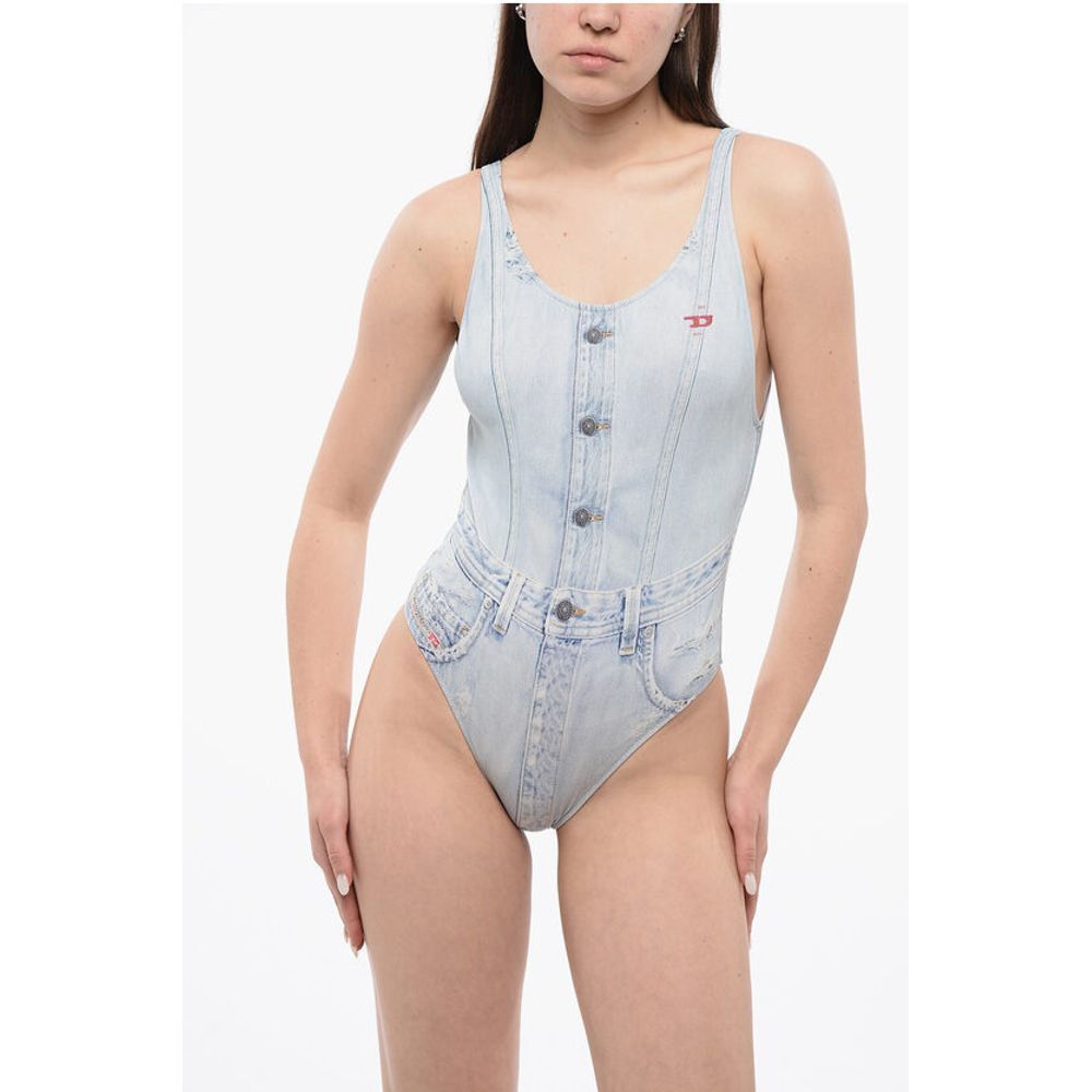 

Слитный купальник BFSW-SLIA с эффектом денима Diesel, Blue