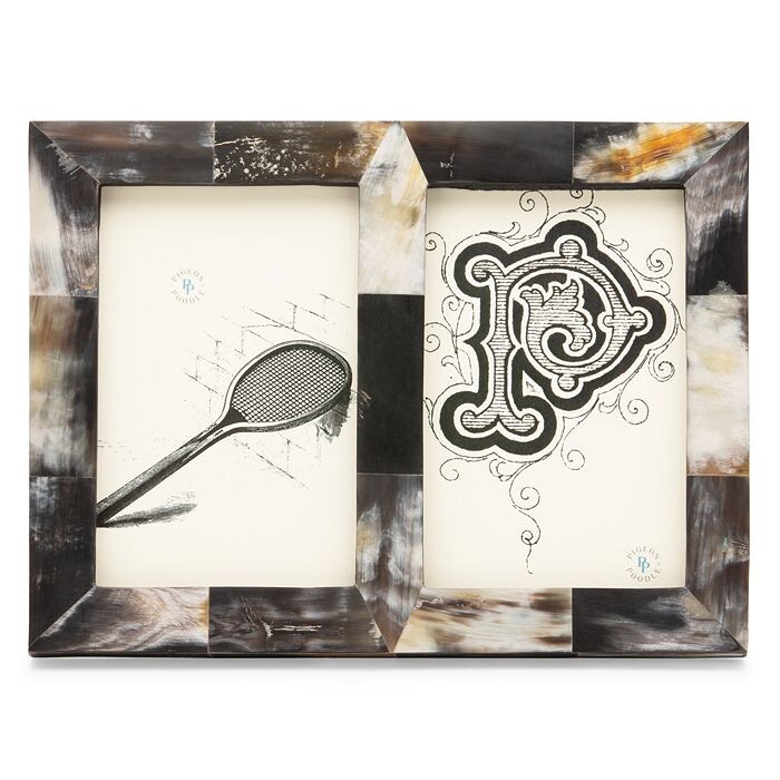 

Двойная рамка для голубей и пуделей Essen Horn, 4 x 6 дюймов Pigeon & Poodle, синий