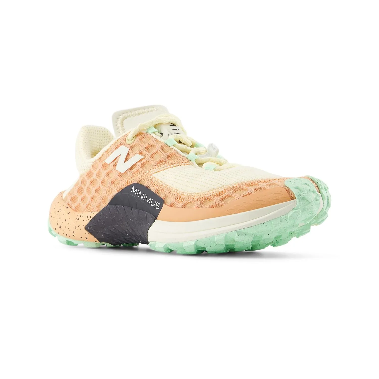 Женские минималистичные кроссовки для трейлраннинга Minimus Trail New Balance, Dried Orange/Lab Green/Calcium — фото 3