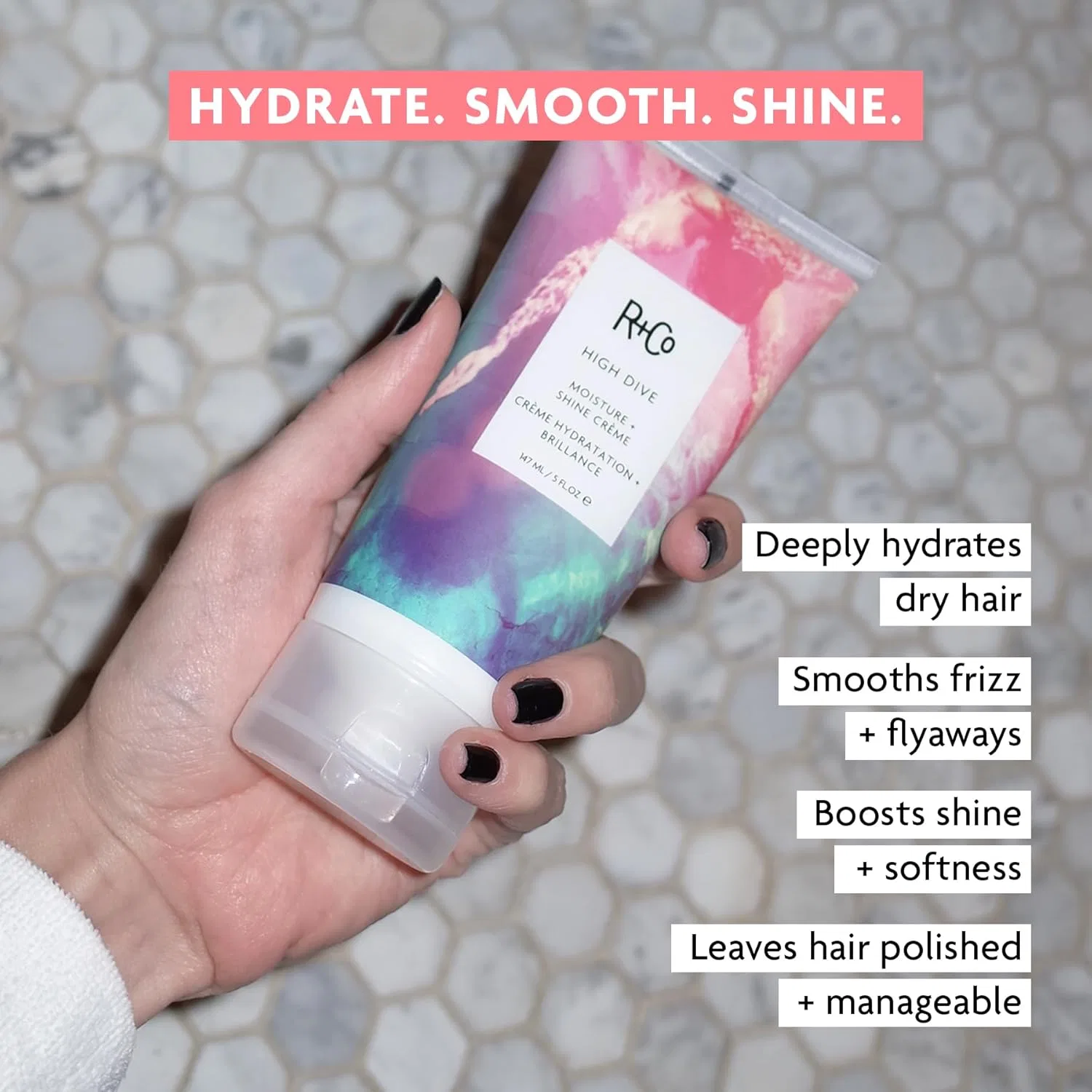 Увлажняющий и придающий блеск крем «High Dive Moisture + Shine Crème» от R+Co R+Co — фото 2