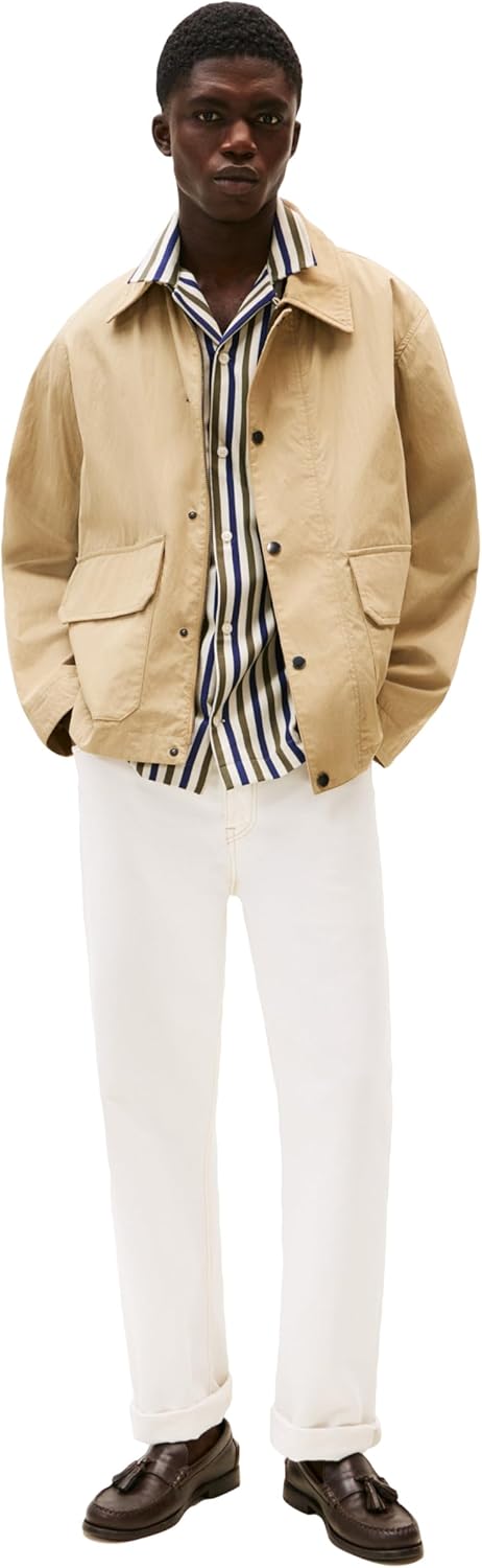 Джинсы Tommy Hilfiger Straight Fit Stretch для мужчин, Off-White — фото 3