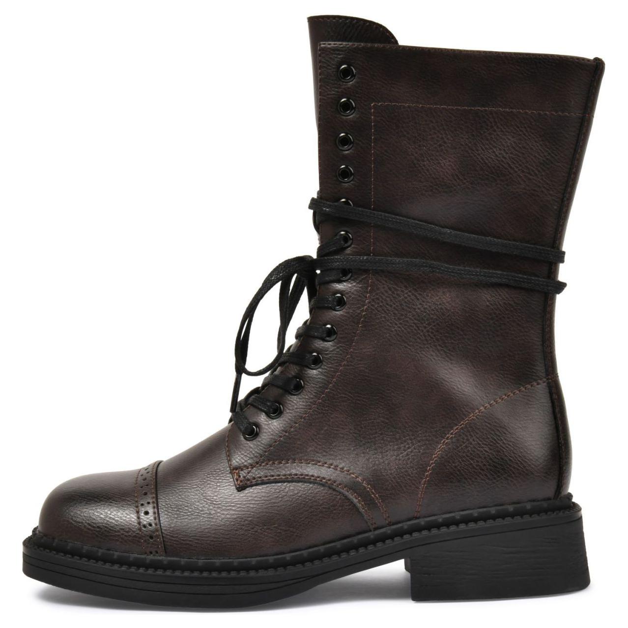 Женские короткие ботинки Oxford Journal Martin TOOMANYSHOES, Coffee