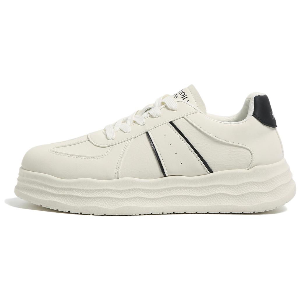 

Кроссовки для скейтбординга мужские низкие с амортизацией и износостойкостью HUANQIU, экрю