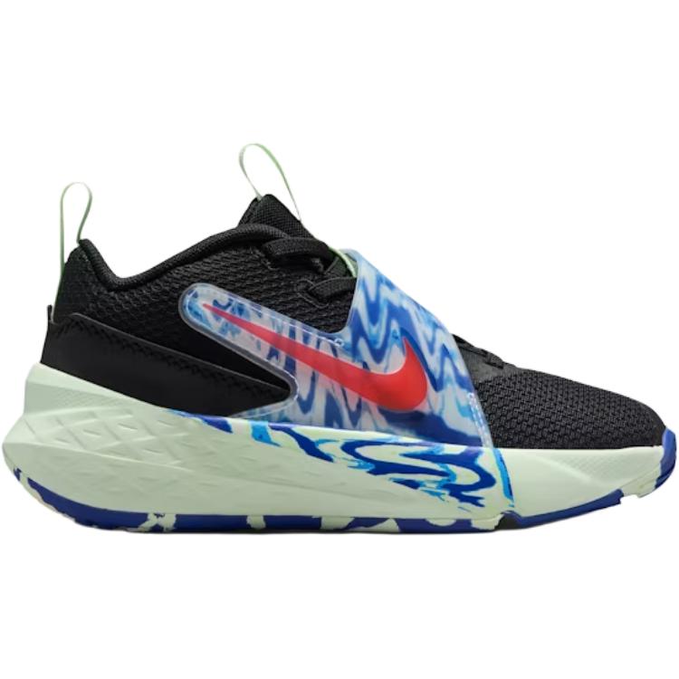Nike Детские низкие баскетбольные кроссовки Team Hustle D 12, черные — фото 3