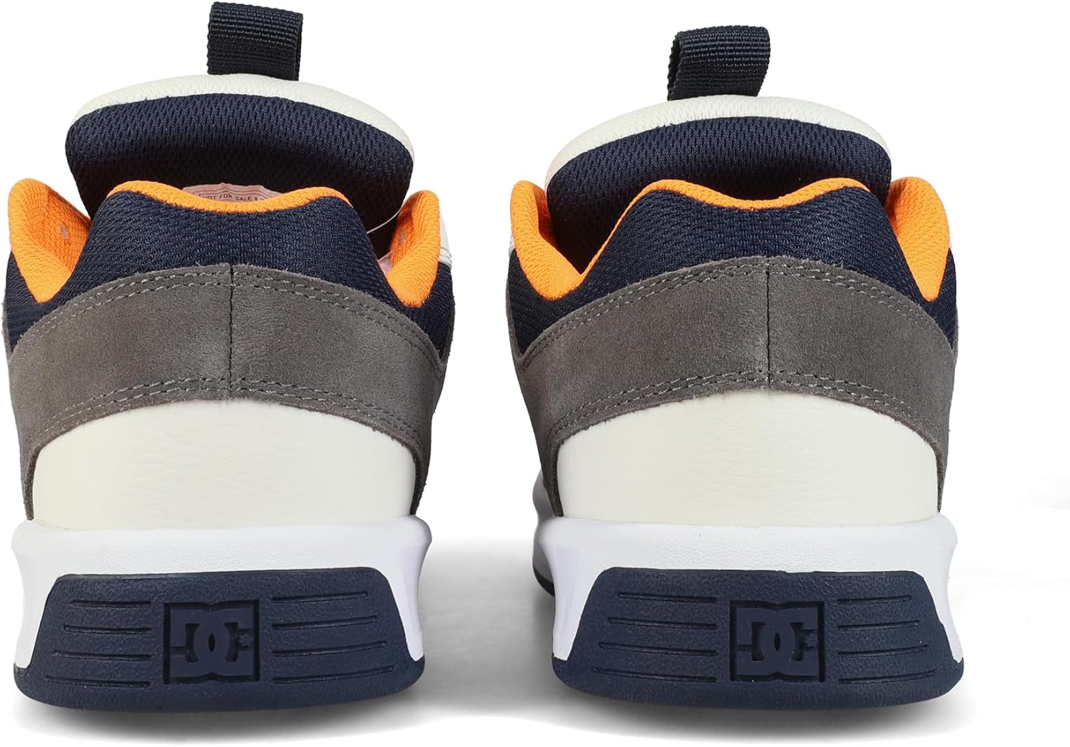 Мужские повседневные кроссовки DC Heathrow Dc Shoes, белый/оранжевый/серый/светло-белый — фото 3