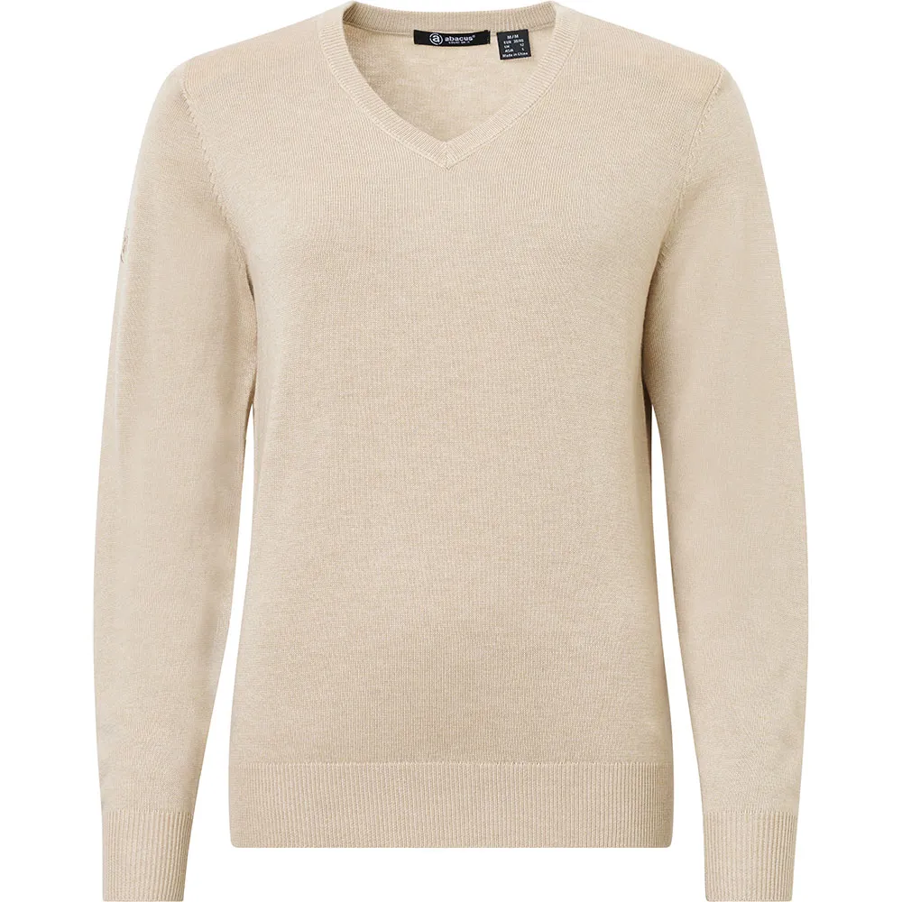 

Свитер Abacus Golf Liffin Woman V Neck, бежевый