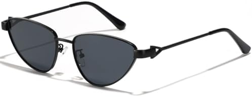 

Металлические солнцезащитные очки 2027 года для мужчин и женщин, модные солнцезащитные очки для женщин, стильные солнцезащитные очки в маленькой оправе MTZJH, Black Gray